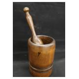 Wooden Morter & Pestle