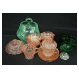 Pink Depression Glass & Others