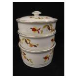 Jewel Tea Autumn Leaf Stacking Casserole Set