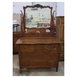 Antique Oak Dresser w/ Mirror