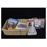 Assorted Books & Basket