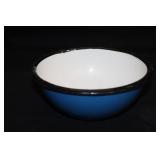 6" Blue Enamel Bowl