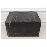 Painted Wood Ammo Box