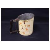 Jewel Tea Autumn Leaf Metal Sifter
