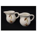 Jewel Tea Autumn Leaf 2" Creamers.