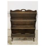 Large Wood Magazine Rack