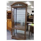 Glass Lighted Curio Cabinet