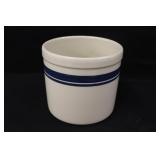 New 6" Roseville Blue Strip Crock