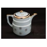 Halls Blue Gold Daisy Coffee Pot
