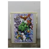 Framed Marble Hero Poster