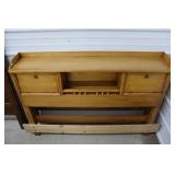 Ehtan Allen Maple Full Size Bookcase Head Board