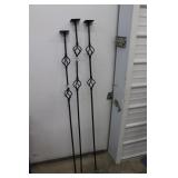 58" & 61" Decorative Metal Stakes