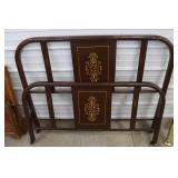 Vintage Metal Full Size Head & Foot Board