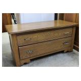 Oak 2 Drawer Chest of Drawers