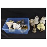 Assorted Hanging Cast-iron Lamps/Shades