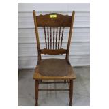 Oak Antique Pressed Back Chair