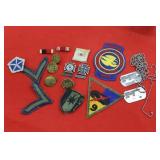 WW II Badges, Buttons, Dog Tags, & Patches