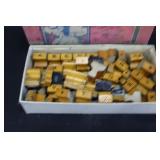 Vintage Alphabet & Number Wood Ink Stamps