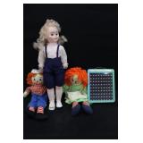 Raggedy Ann/Andy Dolls & Toys