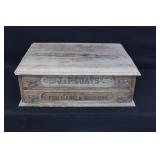 Antique Table Top Spool Cabinet