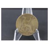 1891 Victoria One Penny Coin