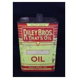 Riley Bros. Burlington Iowa Oil Tin