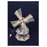 Electric Lighted Windup Musical Windmill