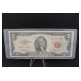 Uncirculated 1953 Red Seal $2 Bill