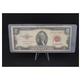 1953 Series A Red Seal $2 Bill