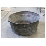 24" Galvanized Wash Tub