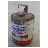 Vintage Mobile  Oil 5 Gal. Can