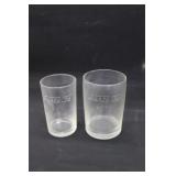 Etched Santa Fe Glasses