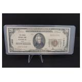 1929 $20 issued by the Keokuk National Bank