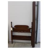 Mahogany Twin Size Head Frame