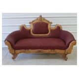 Victorian Walnut Settee