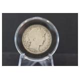 1905 Silver Barber Half Dollar