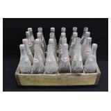 Vintage Pepsi Bottles & Old Wood Crate