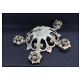 Vintage Cast Iron Hanging Light Fixture