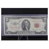 1953 B Red Seal $2 Bill