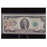 1976 Bicentennial Issue $2 Bill