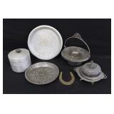 Pie Pans, Horseshoe & Serving Dishes