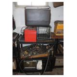 Poly Shelf, Cooler & Garden Hose