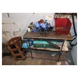 Wood Crate, Stand & Misc. Tools