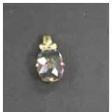 10K Gold Topaz Pendant