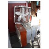 Box fans and Lawn Chair