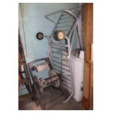 Garden Hose & Reel and Chaise Lounge Chair Frame