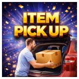 Item Pickup: Fri., May 15th From 3-6pm