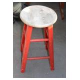 Painted Wooden Stool
