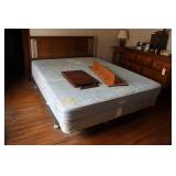 Full Size Bed, Shelf & Table Top Tray