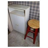 Cupboard & Wood Stool